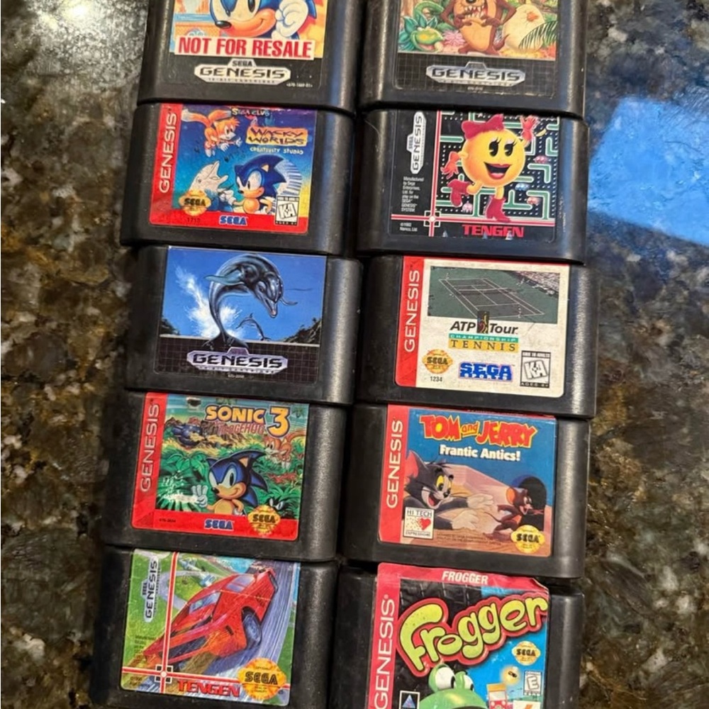 Genesis Game Cartridge Collection - Black